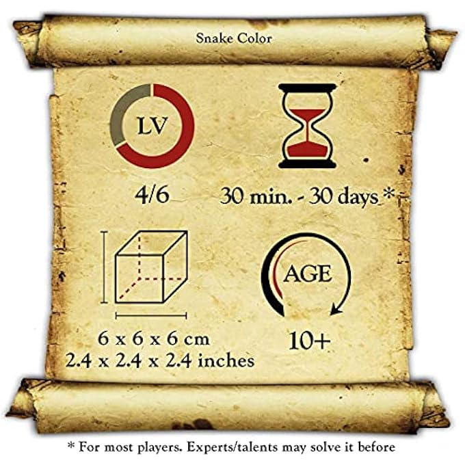 LOGICA PUZZLES ART. BLUE SNAKE CUBE - 3D BRAIN TEASER IN FINE WOOD - DIFFICULTY 4/6 EXTREME - LEONARDO DA VINCI COLLECTION - Image 3